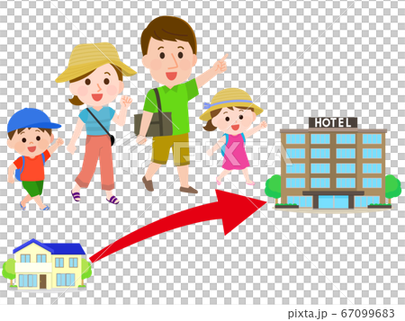 夏休みに小旅行で近場のホテルに宿泊する家族 イラスト 夏休みに小旅行で近場のホテルに宿泊する家族 イラスト 67099683