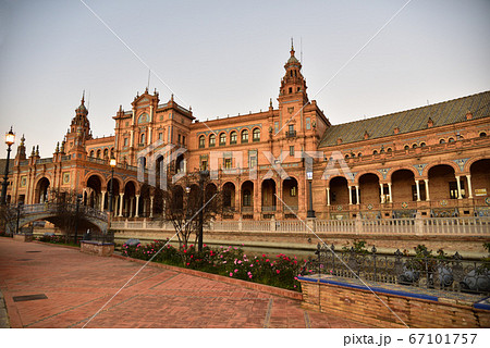 スペイン広場 セビリアの写真素材