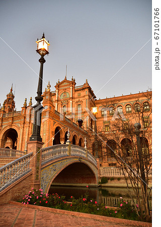 スペイン広場 セビリアの写真素材
