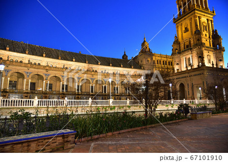 スペイン広場 セビリアの写真素材
