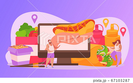 Online Food Delivery Composition 67103287