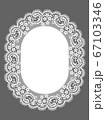 Vector Lace Oval Frame 67103346