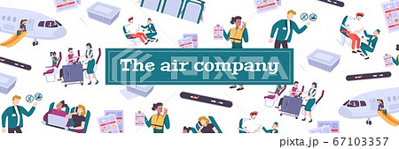 Air Company Seamless Pattern 67103357