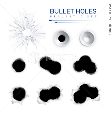 Bullet Holes Realistic Set 67103358