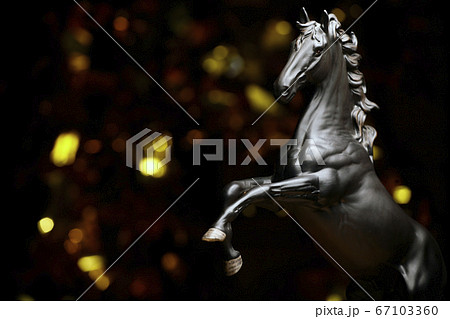 image of black horse dark background  67103360