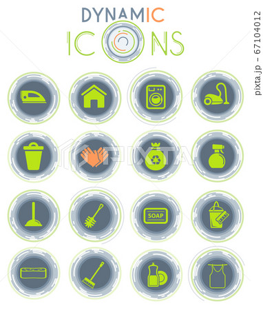 Cleaning service dynamic icons Cleaning service dynamic icons 67104012