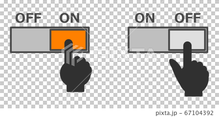 Operate the switch with your fingertips 67104392