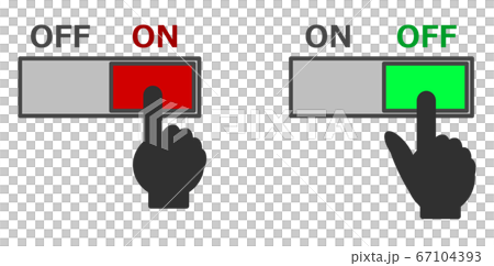 Operate the switch with your fingertips 67104393