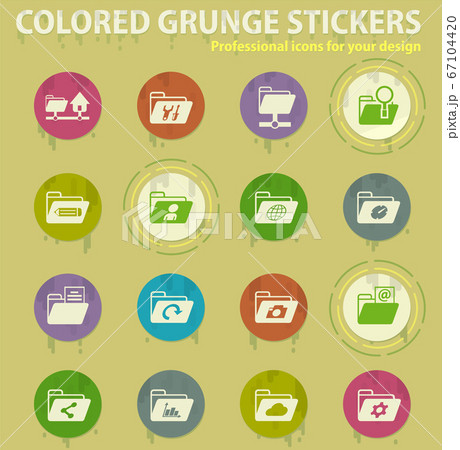 Folders icons set Folders icons set 67104420