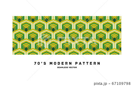 70年代 モダンな柄素材 ベクターイラストのイラスト素材