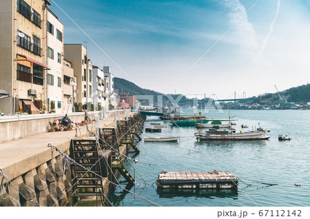 尾道の港 瀬戸内海 67112142