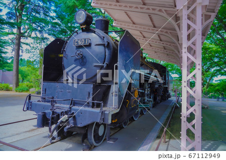 西公園SL広場の蒸気機関車C601 67112949