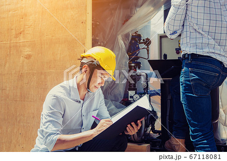 Project engineer, engineer and architect working Project engineer, engineer and architect working 67118081