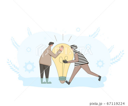 Intellectual property rights. Thief try to stole 67119224