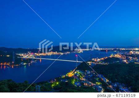 海峡夜景 下関火の山公園 海峡夜景 下関火の山公園 67119519