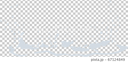 水しぶき 躍動感 イラスト シルエット ベクターのイラスト素材