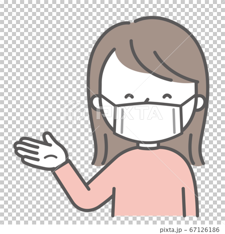 A woman with a mask guiding 67126186