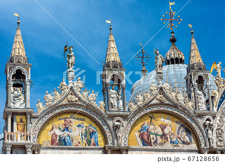 St Mark`s Basilica or San Marco close-up, Venice, St Mark`s Basilica or San Marco close-up, Venice, 67128656