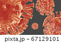 Coronavirus 3D concept of Covid 19 pandemic 3d render 67129101