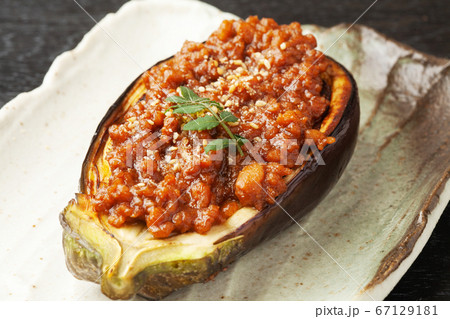 米ナスの肉味噌田楽 67129181