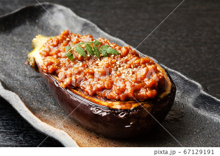 米ナスの肉味噌田楽 米ナスの肉味噌田楽 67129191