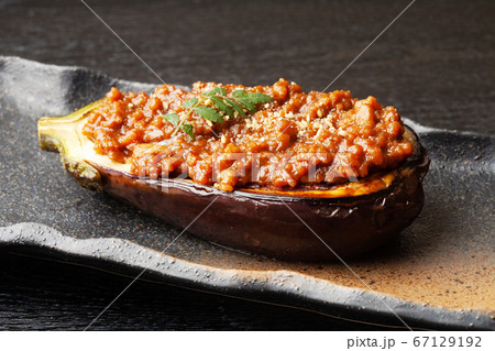 米ナスの肉味噌田楽 67129192