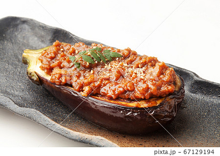 米ナスの肉味噌田楽 67129194