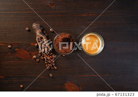 Making espresso ingredients Making espresso ingredients 67131323