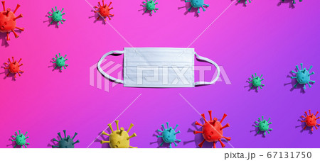 Covid-19 theme with a face mask 67131750