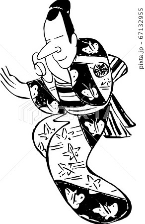 鼓を叩きながら踊る女性のイラスト素材 67132955 Pixta