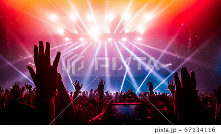 Happy People Dance in Nightclub Party Concert 67134116
