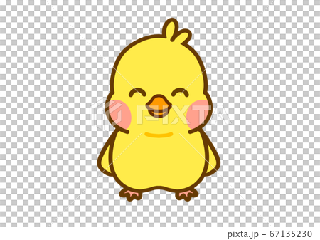 ひよこ 笑顔2のイラスト素材