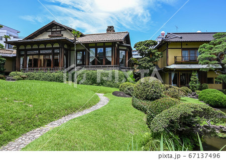 熱海　起雲閣　庭園の風景　旅館　根津嘉一郎 67137496