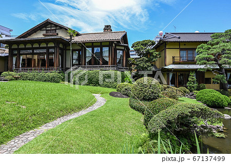 熱海　起雲閣　庭園の風景　旅館　根津嘉一郎 67137499
