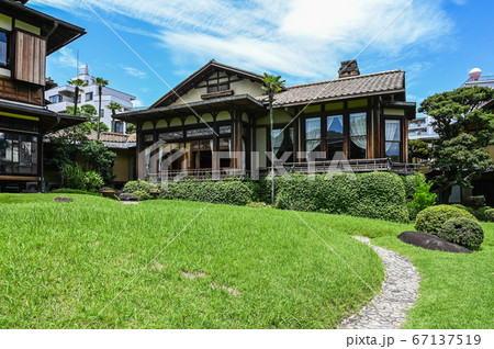 熱海　起雲閣　庭園の風景　旅館　根津嘉一郎 67137519