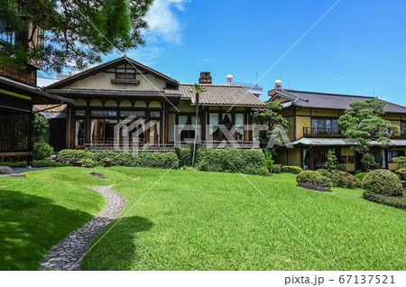 熱海　起雲閣　庭園の風景　旅館　根津嘉一郎 67137521