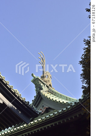 湯島聖堂　大成殿の鬼犾頭 67138126