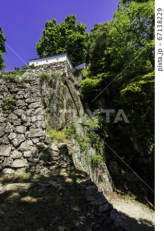 備中松山城 石垣 岡山県高梁市 備中松山城 石垣 岡山県高梁市 67138229