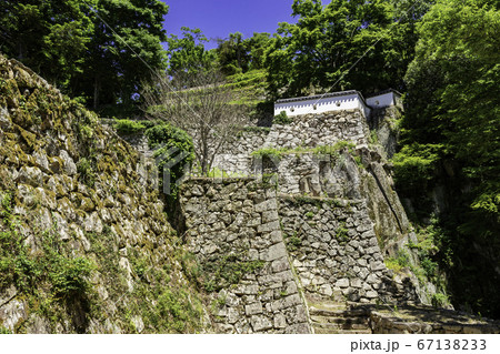備中松山城　石垣　岡山県高梁市 67138233