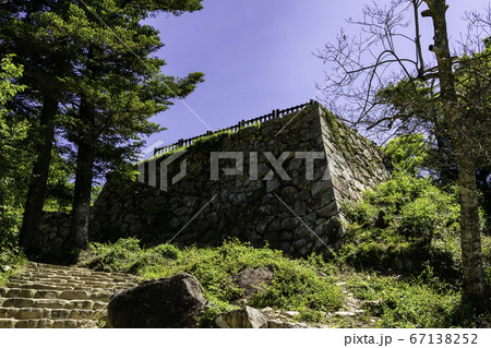 備中松山城 石垣 岡山県高梁市 備中松山城 石垣 岡山県高梁市 67138252