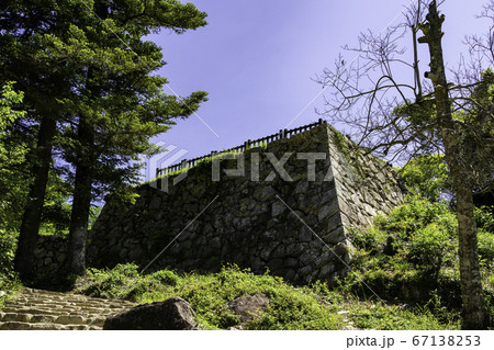 備中松山城 石垣 岡山県高梁市 備中松山城 石垣 岡山県高梁市 67138253