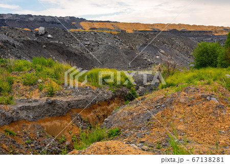 Dumps of waste rock in coal mining Dumps of waste rock in coal mining 67138281