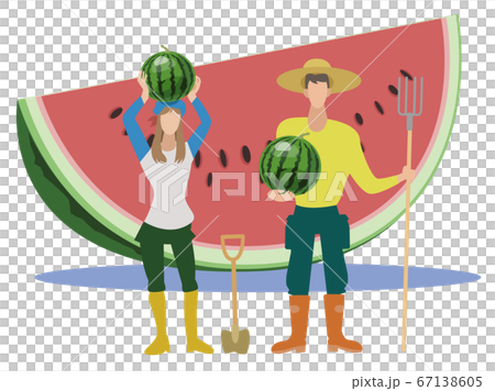 Kitchen garden-rich crop-giant watermelon 67138605