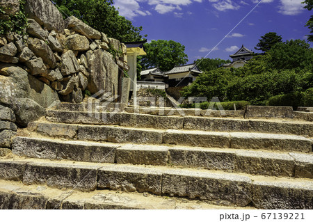 備中松山城　鉄門跡　岡山県高梁市 67139221