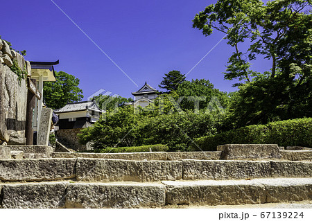 備中松山城 鉄門跡 岡山県高梁市 備中松山城 鉄門跡 岡山県高梁市 67139224