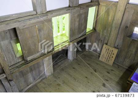 備中松山城　天守内部　石落し　岡山県高梁市 67139873