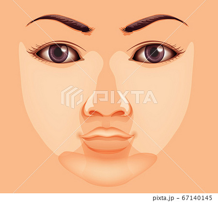 Close up human face with vitiligo disease Close up human face with vitiligo disease 67140145
