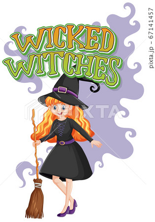 Wicked witches logo on white background Wicked witches logo on white background 67141457