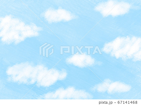 雲のある空の背景のイラスト素材