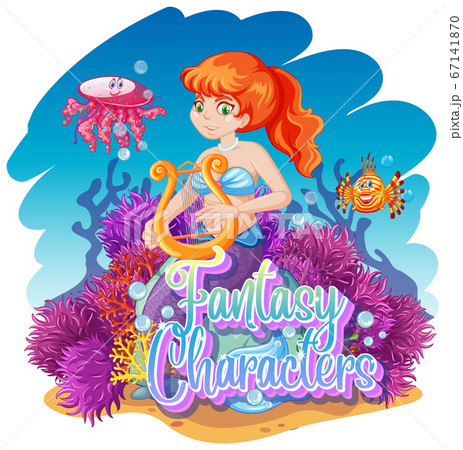Mermaid in the underwater world Mermaid in the underwater world 67141870